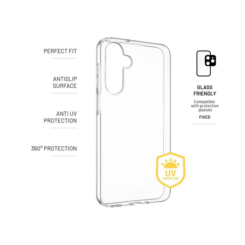 FIXED Slim AntiUV TPU tok Samsung Galaxy A16 4G/5G telefonhoz, átlátszó