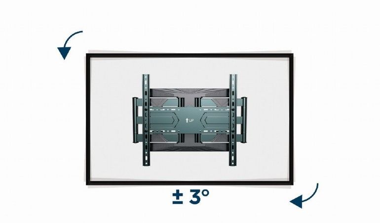 Gembird WM-80ST-01 Full-motion TV wall mount 40”-80” Black