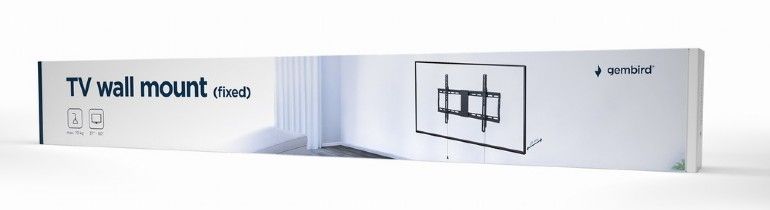 Gembird WM-80F-01 Fixed TV Wall Mount 37"-80" Black