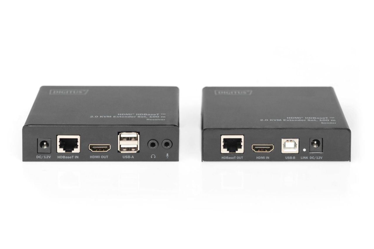 Digitus HDBaseT 2.0 HDMI KVM Extender Set 100m