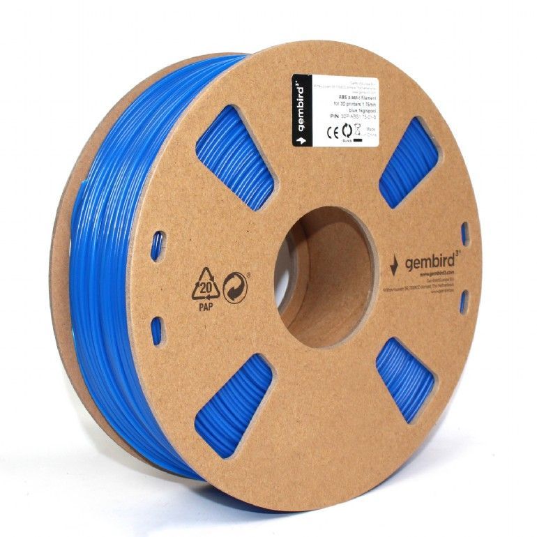 Gembird 3DP-ABS1.75-01-B ABS Filament Blue 1,75mm 1kg