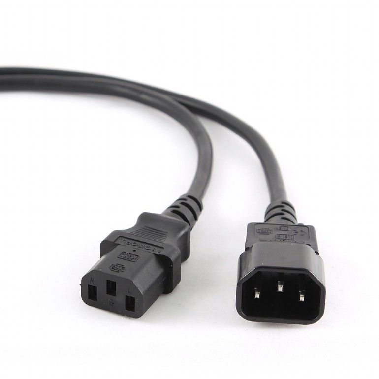 Gembird PC-189 power extension cable 6ft 1,8m Black