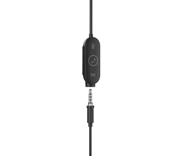 Logitech Zone Wired Earbuds Graphite