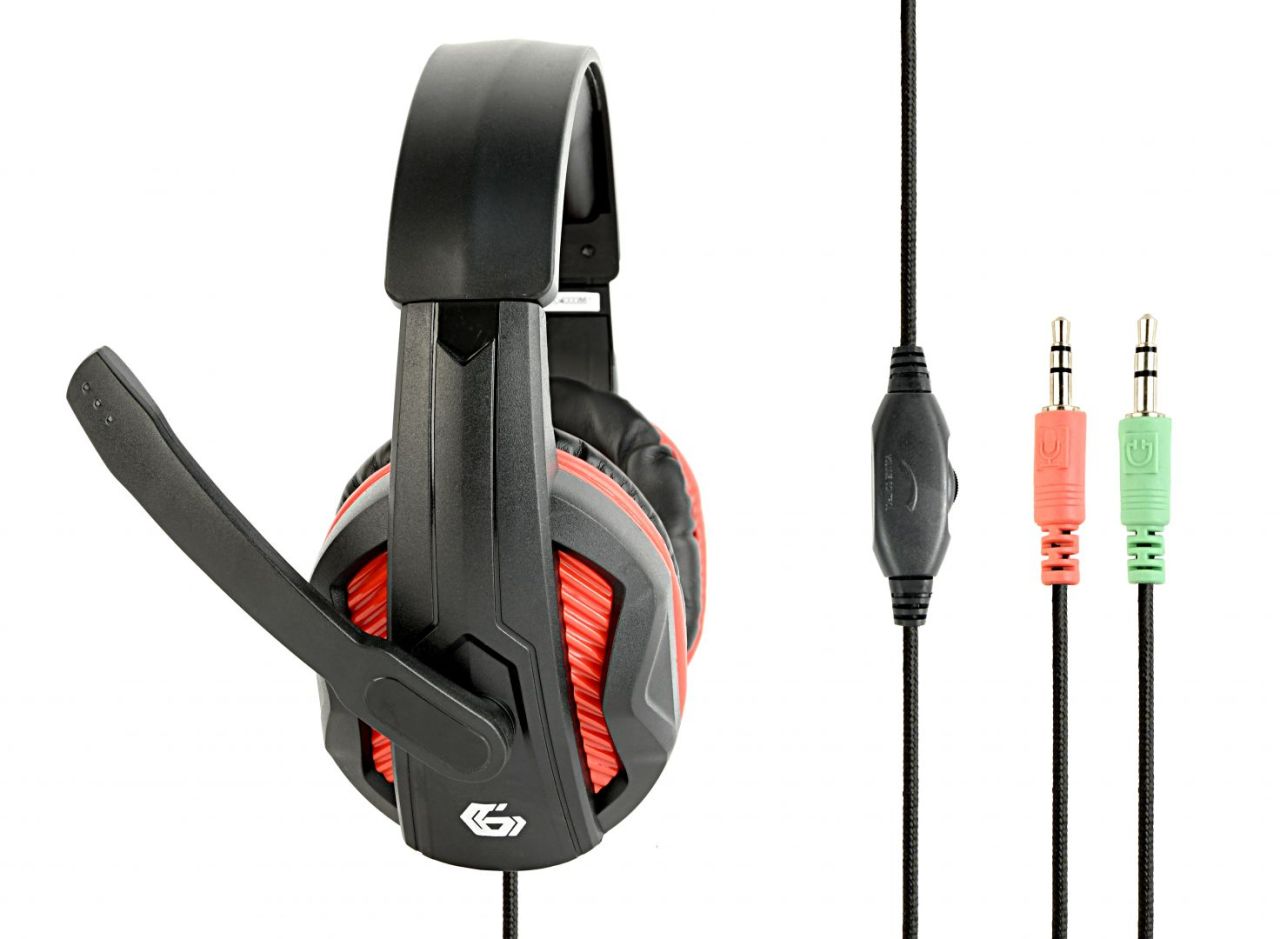 Gembird GHS-03 Gaming Headset Matte Black/Red