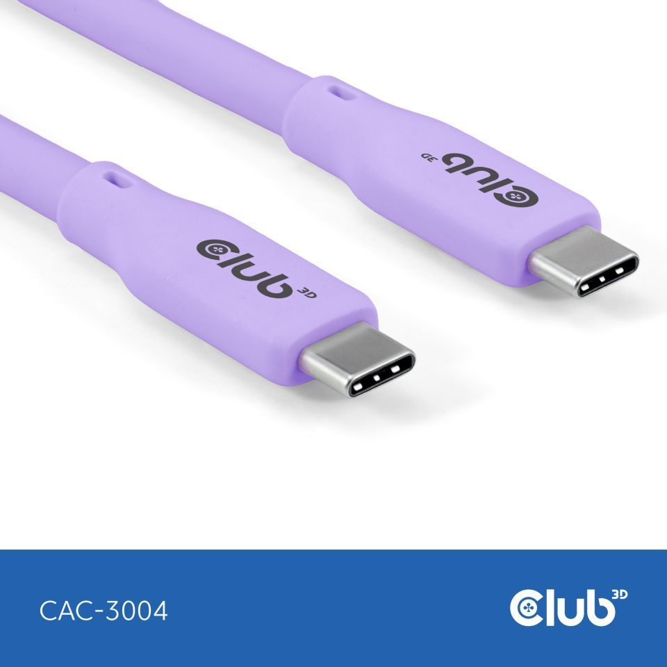 Club3D Lifestyle USB-C Cable 2m Puple