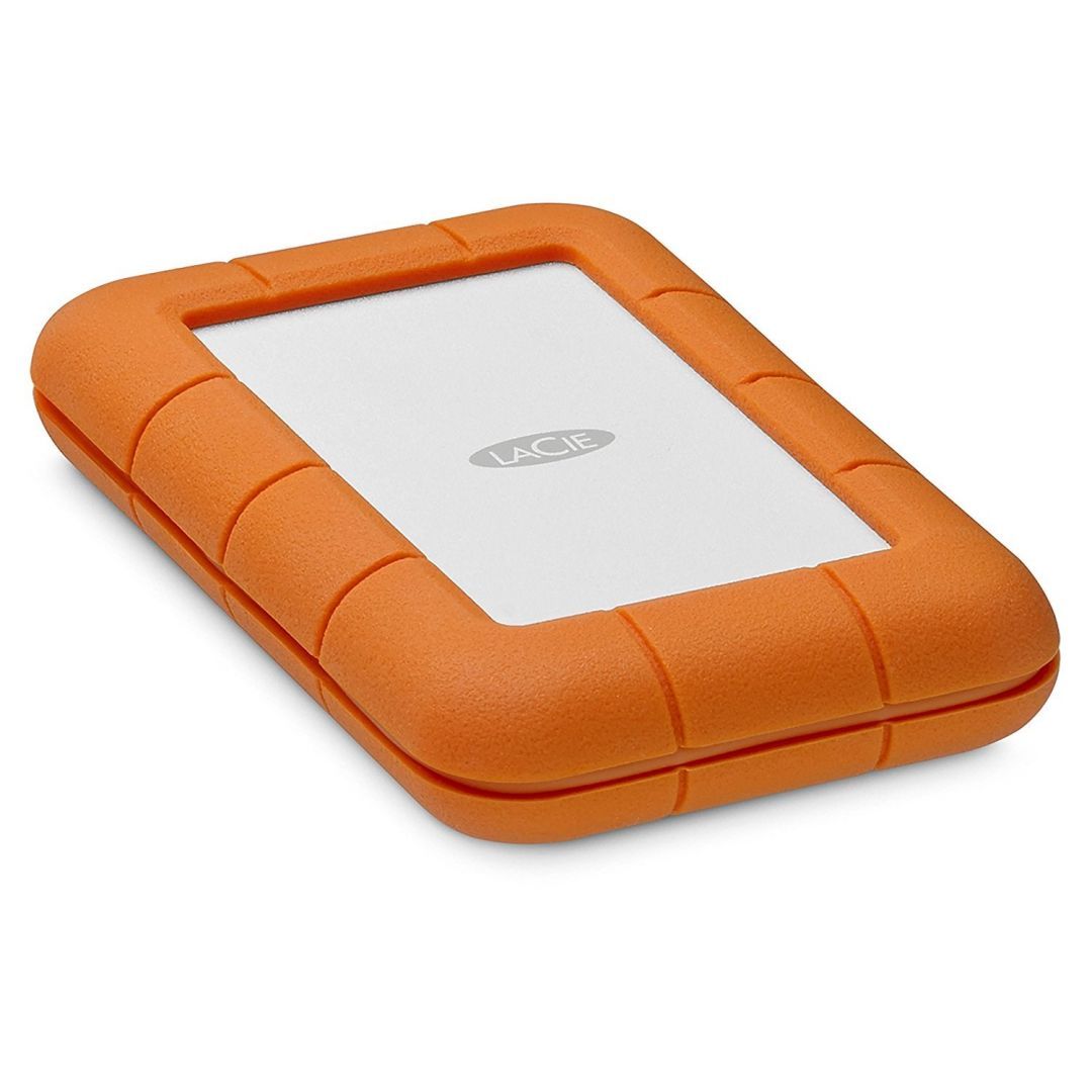 LaCie 2TB 2,5" USB3.0 Rugged Secure USB-C Silver/Orange