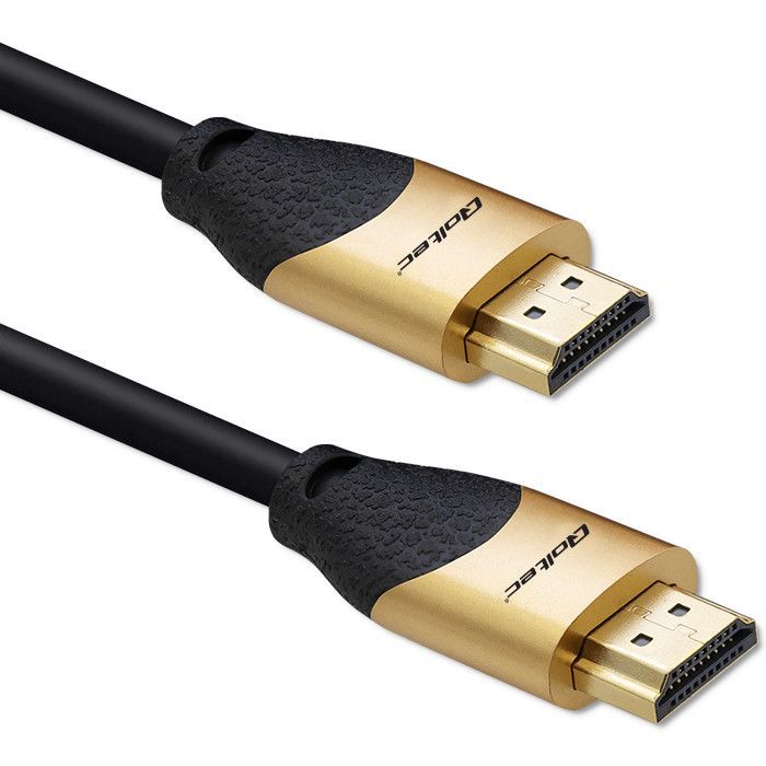 Qoltec HDMI to HDMI v2.1 Ultra High Speed 8K/60Hz Gold Cable 3m Black