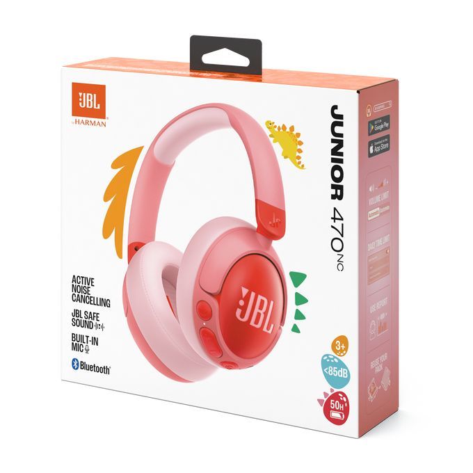 JBL JR 470 NC Bluetooth Headset for Kids Pink