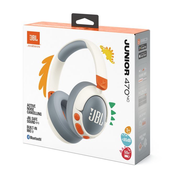 JBL JR 470 NC Bluetooth Headset for Kids White/Grey