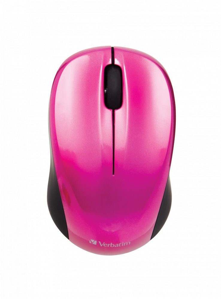 Verbatim Go Nano Wireless Mouse Hot Pink