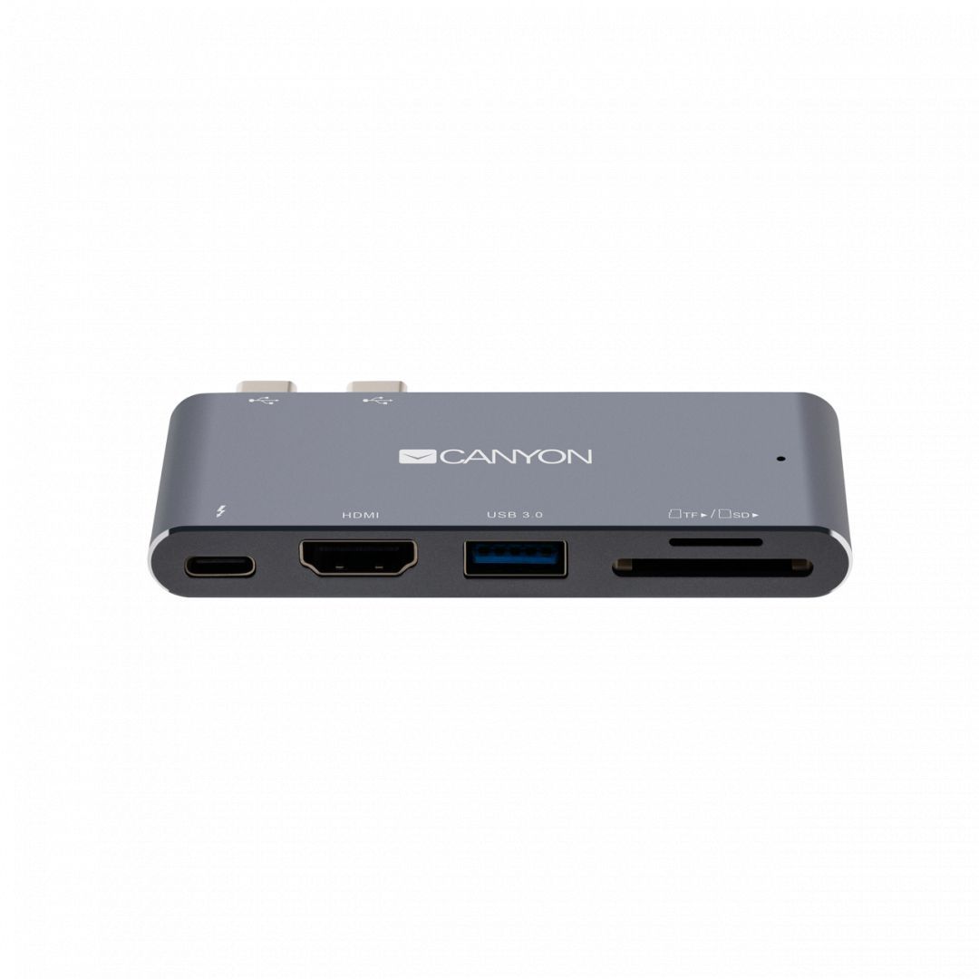 Canyon CNS-TDS05DG Thunderbolt 3 docking station 5-in-1 Dark Gray