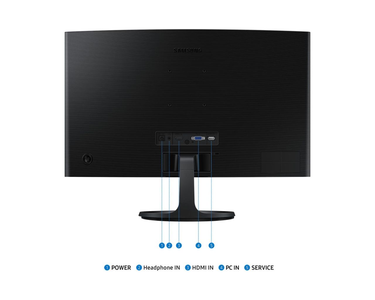 Samsung 24" LS24D364GAUXEN LED Curved