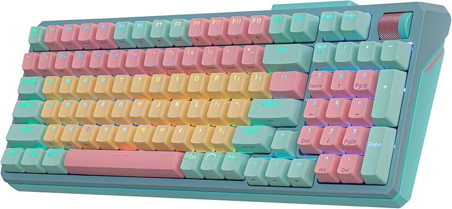 Cooler Master MK770 V2 Mechanical Wireless Bluetooth Keyboard Macaron US