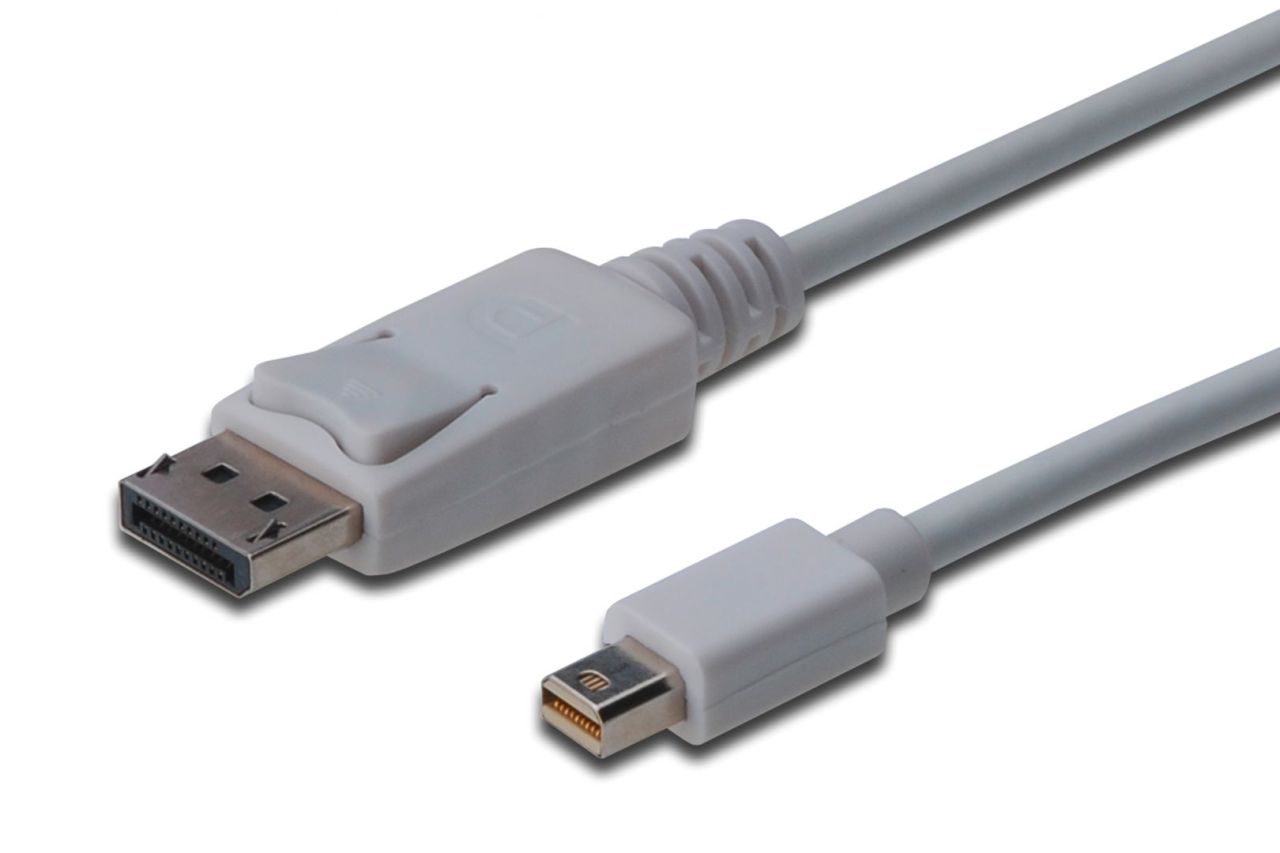 Assmann DisplayPort connection cable, mini DP - DP 2m White