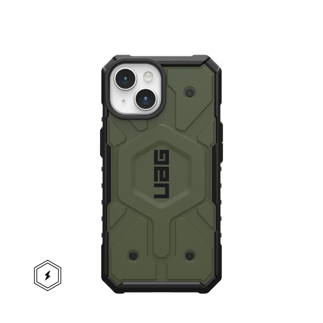 UAG Pathfinder case for MagSafe iPhone 15 Olive Drab