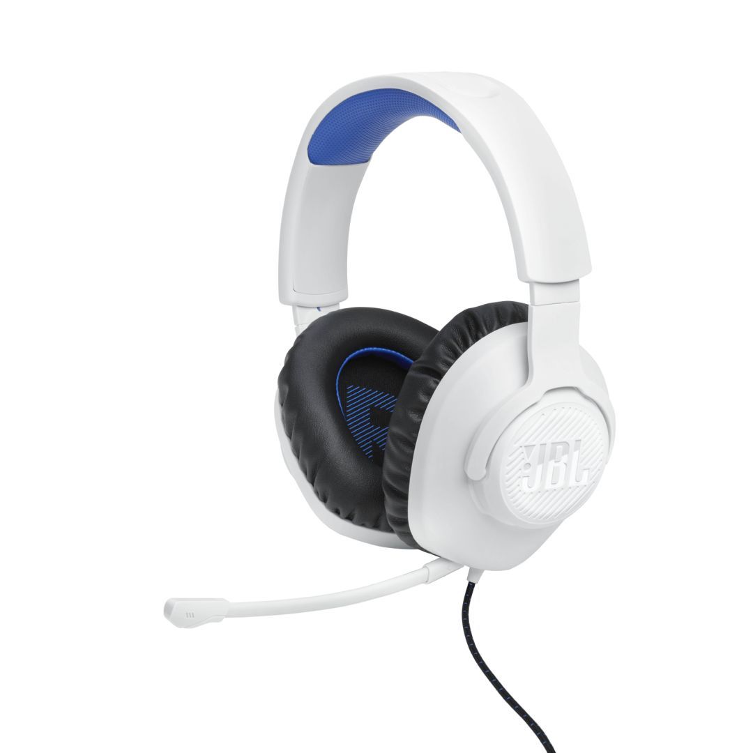 JBL Quantum 100P Gaming Headset White/Blue