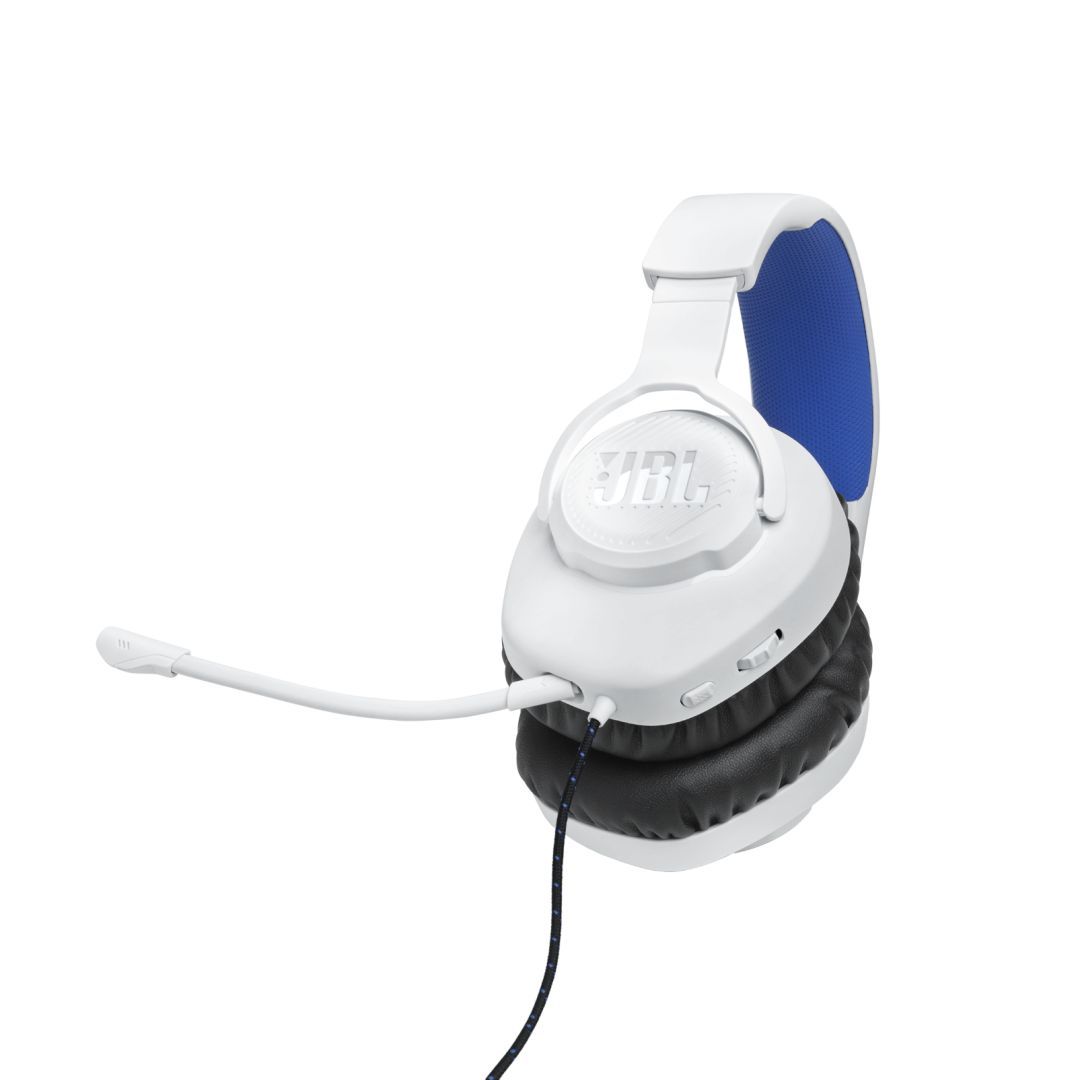 JBL Quantum 100P Gaming Headset White/Blue