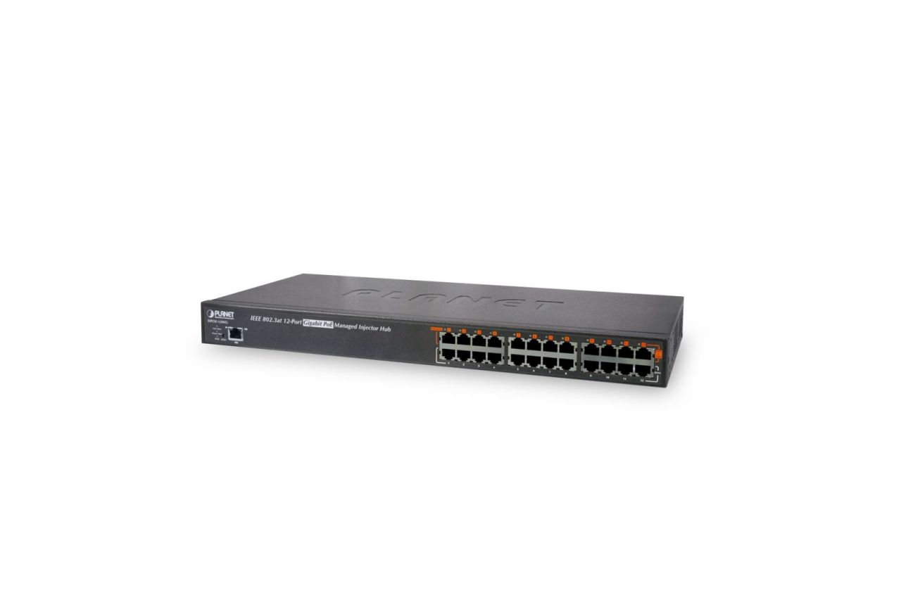 Planet Gigabit Ethernet PoE+ Injector Hub, 802.3at