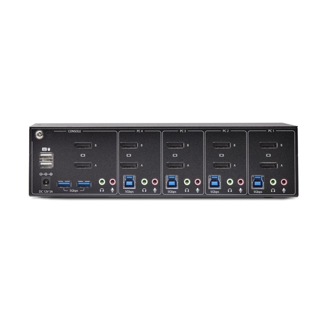 Startech 4-Port Dual-Monitor DisplayPort KVM Switch