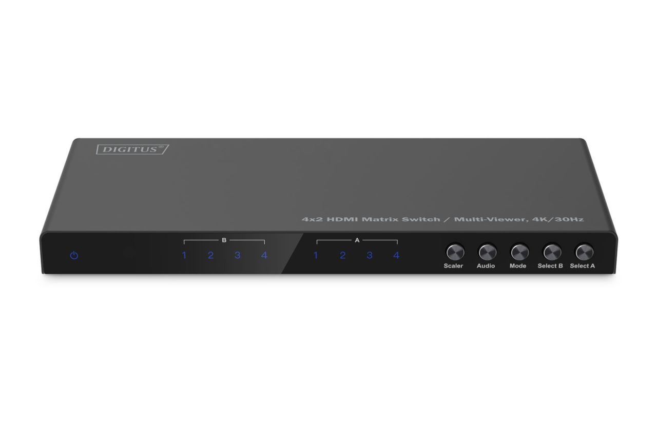 Digitus 4x2 HDMI Matrix Switch / Multi-Viewer 4K