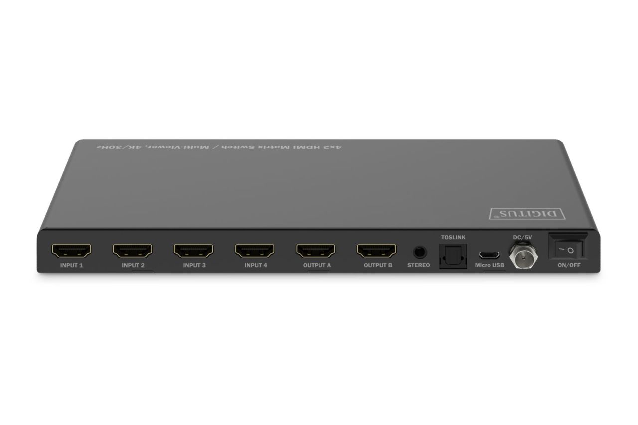 Digitus 4x2 HDMI Matrix Switch / Multi-Viewer 4K