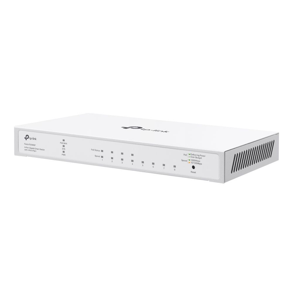 TP-Link Festa FS308GP 8-Port Gigabit Smart Switch with 4-Port PoE+