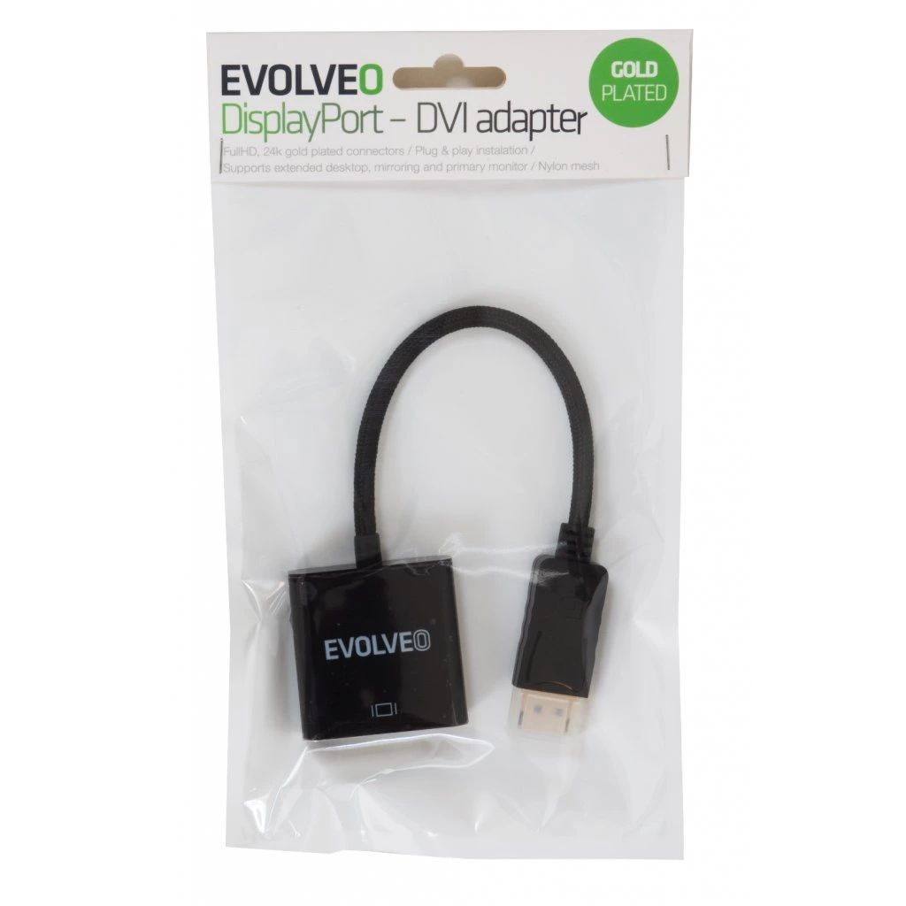 Evolveo DisplayPort - DVI adapter Black