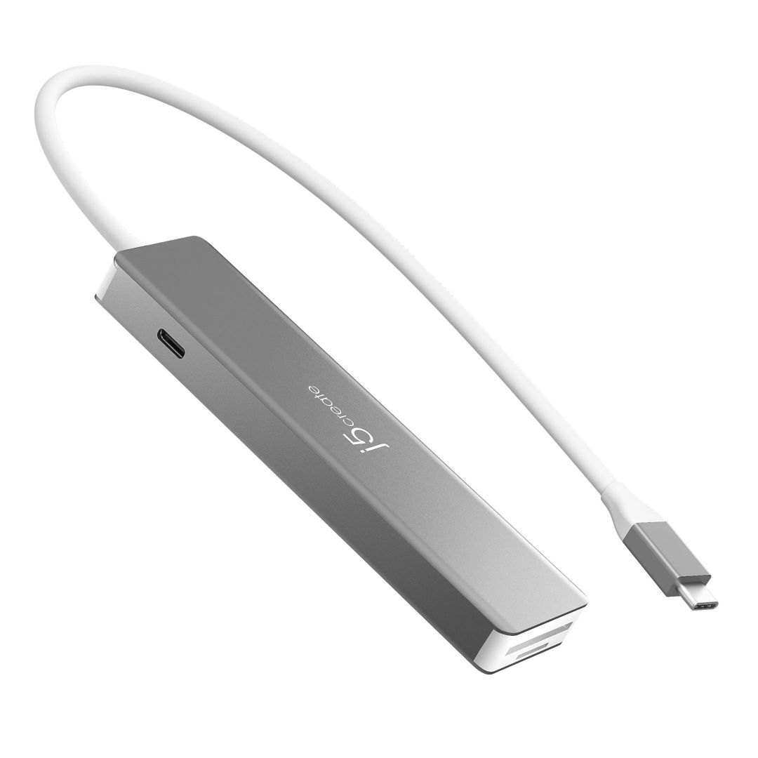 j5create JCD390-N 4K60 Elite USB-C Docking Station Silver