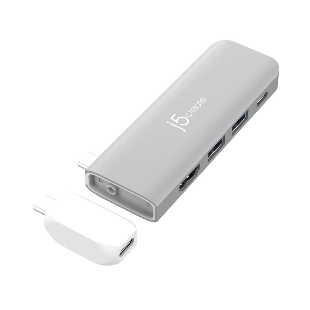 j5create JCD394-N USB-C 6K Docking Station Silver