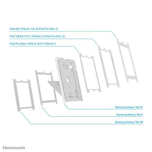 Neomounts DS15-630WH1 Universal Tablet Stand 9,7"-11" Black