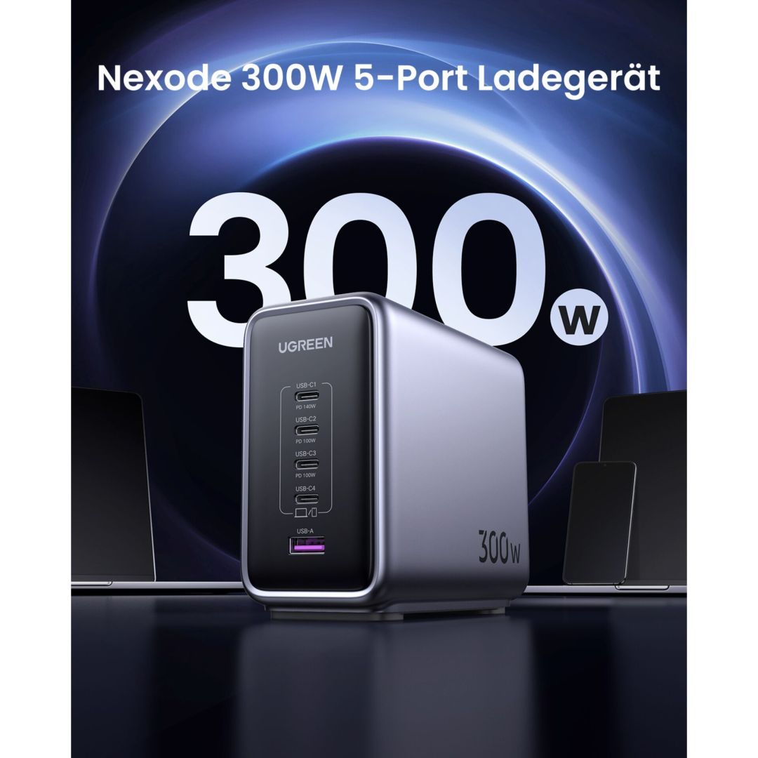 UGREEN Nexode 300W 5-Port PD GaN Fast Charger