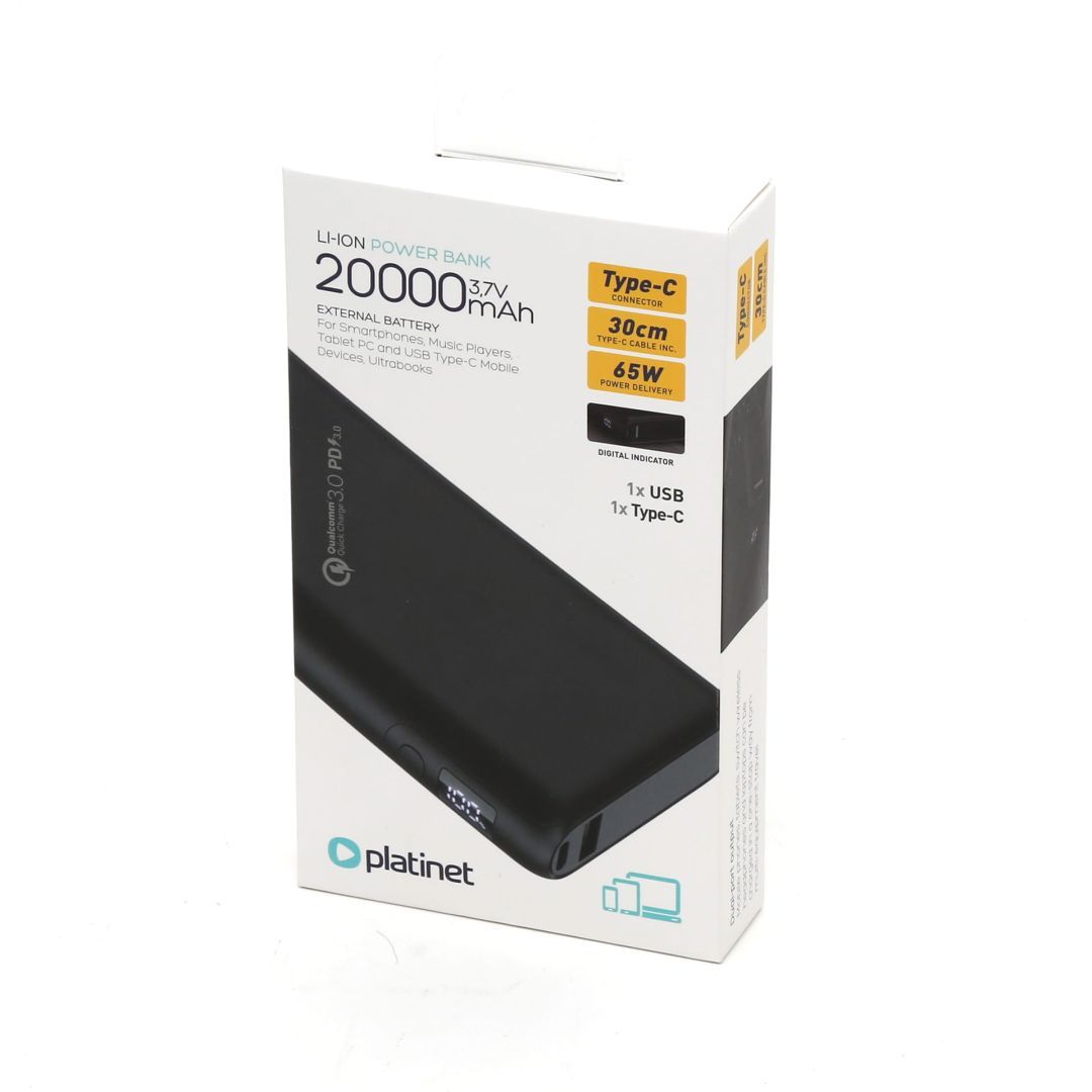 Platinet PMPB2065B 20000mAh PowerBank Black