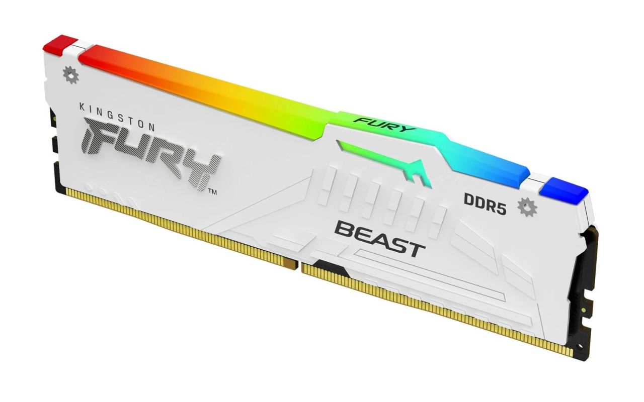 Kingston 32GB DDR5 6000MHz Fury Beast RGB White