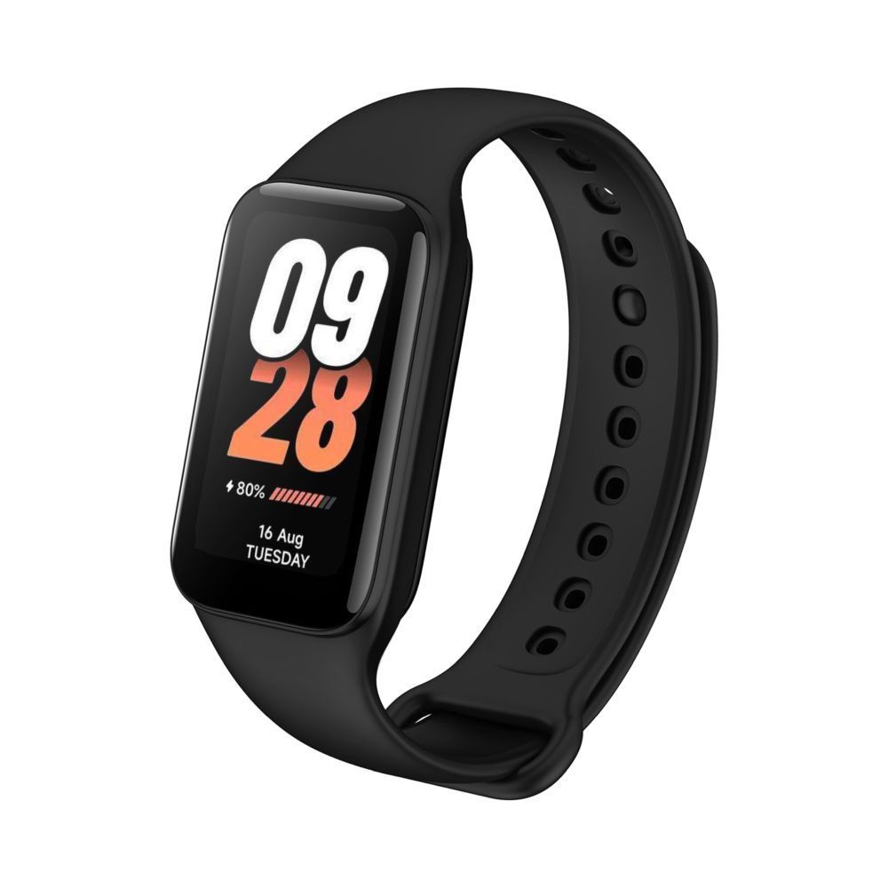 FIXED Sporty szilikon szíj Xiaomi Smart Band 8 okosórákhoz, fekete