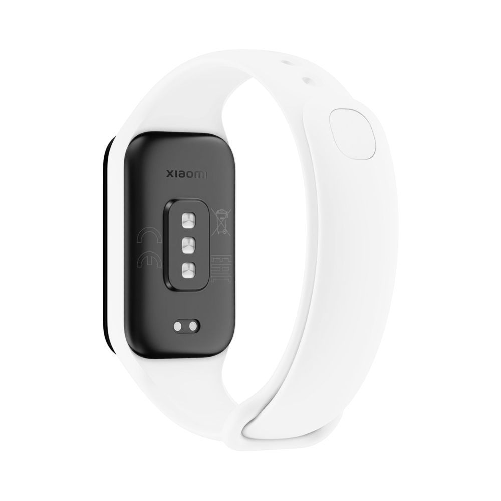 FIXED Sporty szilikon szíj Xiaomi Smart Band 8 okosórákhoz, fehér