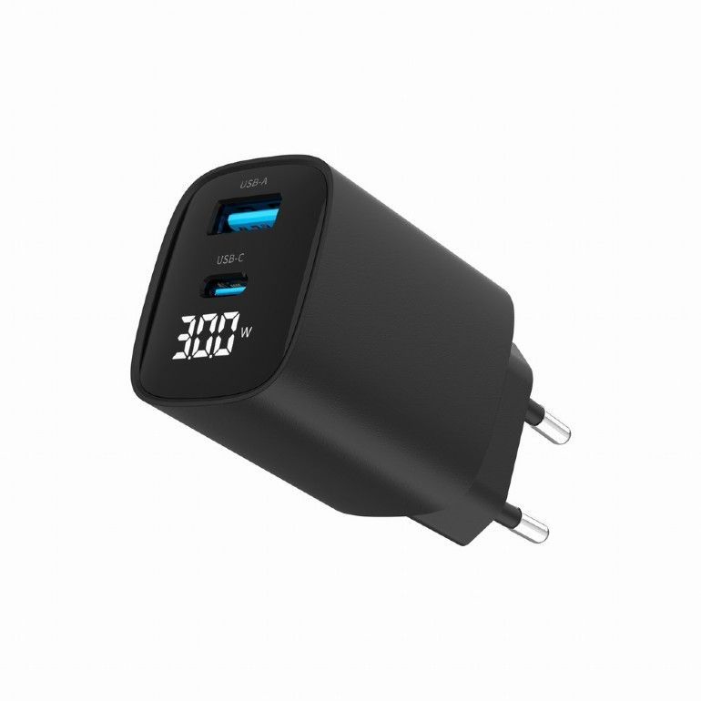 Gembird 2-Port 30W USB Fast Charger Black