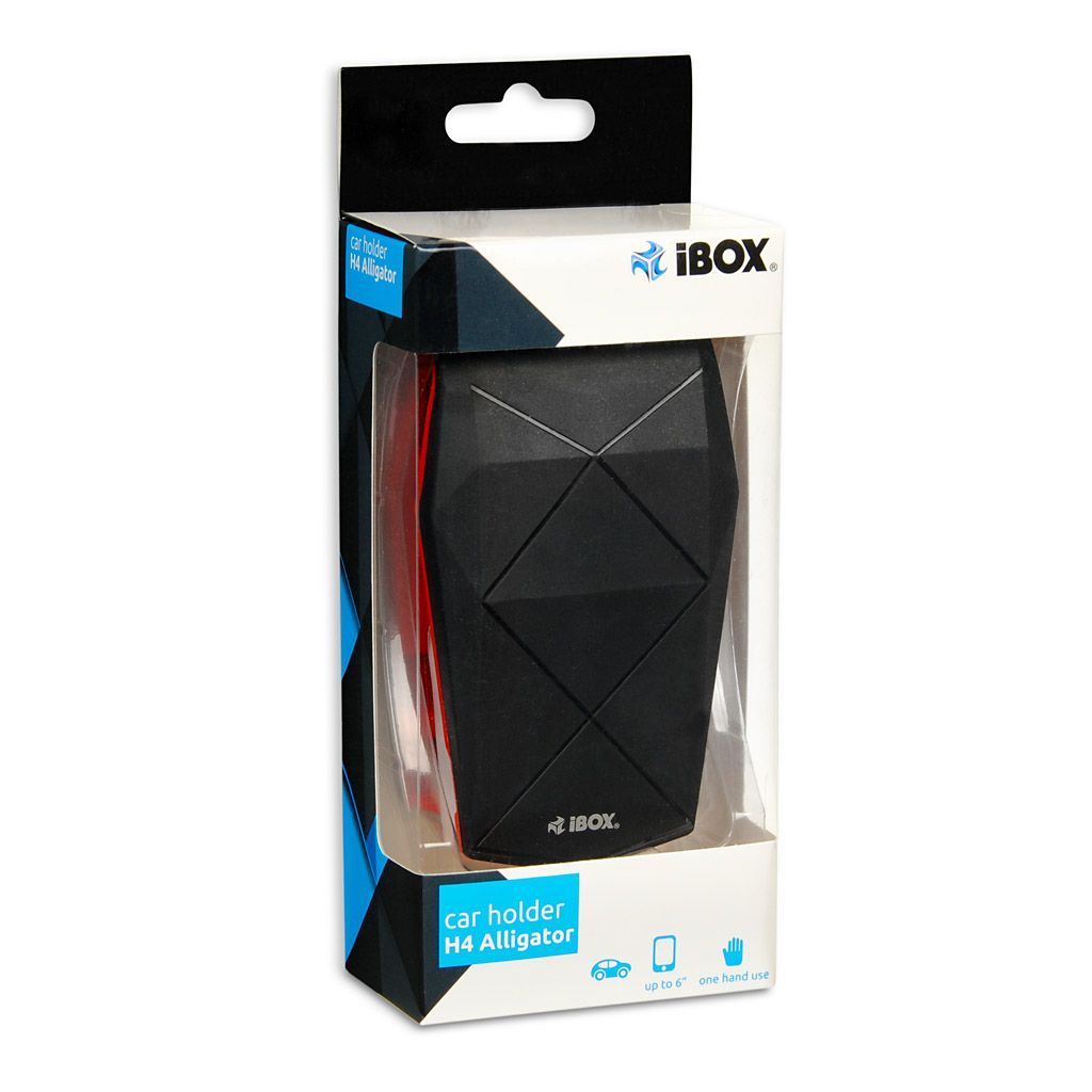 iBox H-4 Car Holder for Smartphone Black/Red