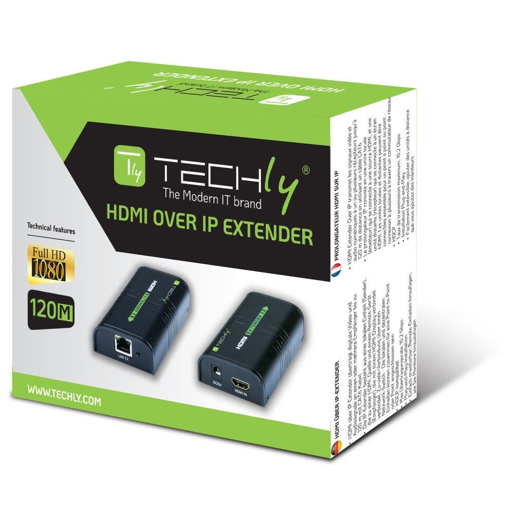 TECHLY IDATA EXTIP-373 HDMI Extender/Splitter