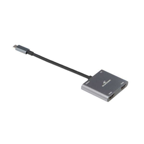 Bluestork HUB-DUO-HDMI USB3.0 USB-C to 2xHDMI Grey