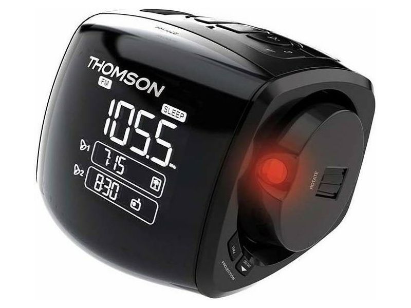 Thomson Projection Clock Radio Black