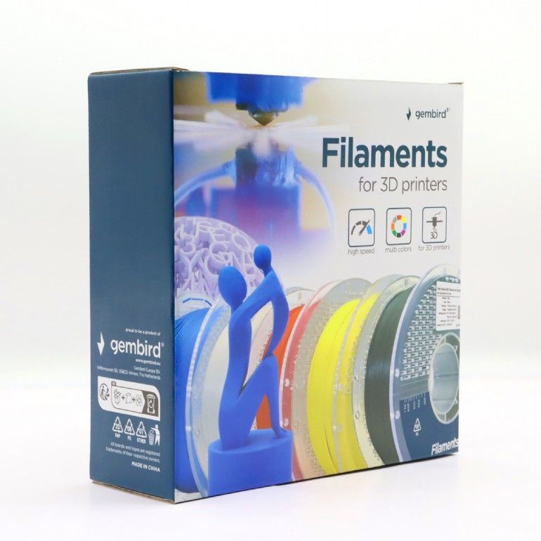 Gembird 3DP-PLA1.75HY-01-B High Speed PLA filament Blue 1,75mm 1kg