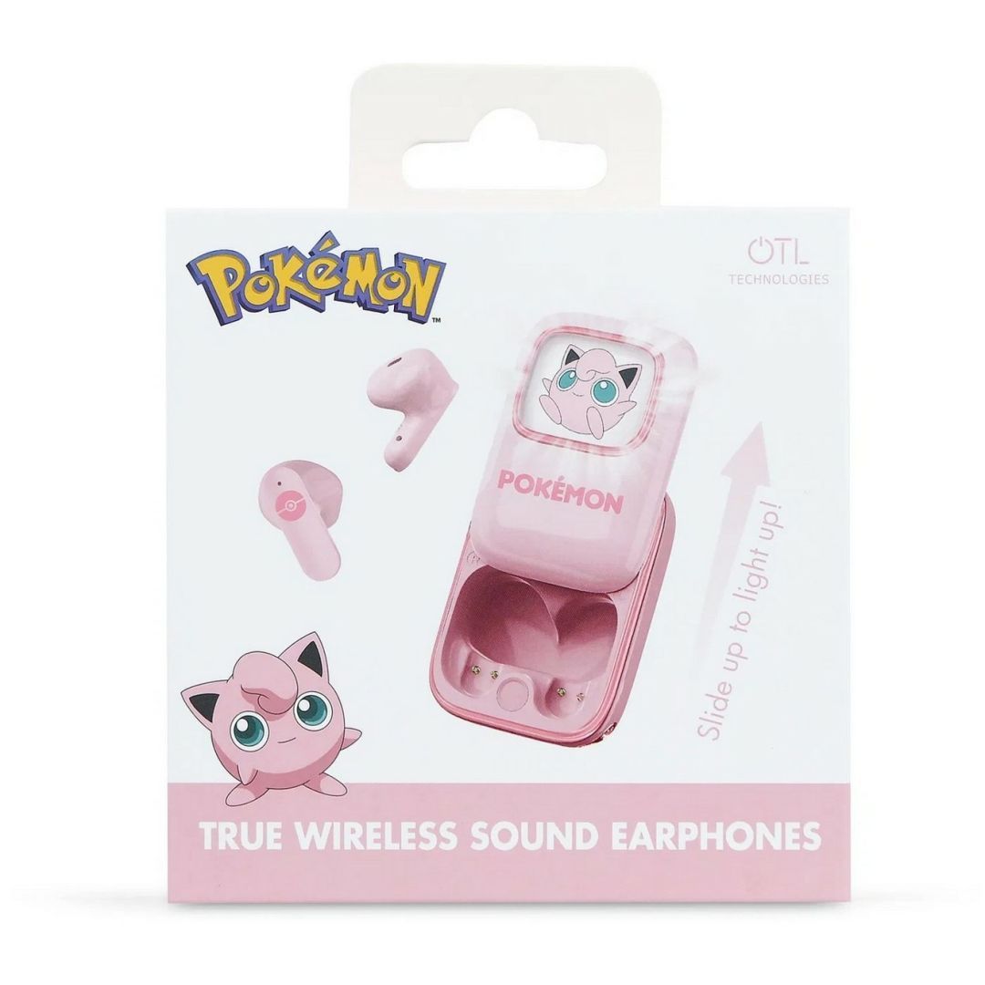 OTL Technologies Pokémon Jigglypuff Slide TWS Bluetooth Headset Pink