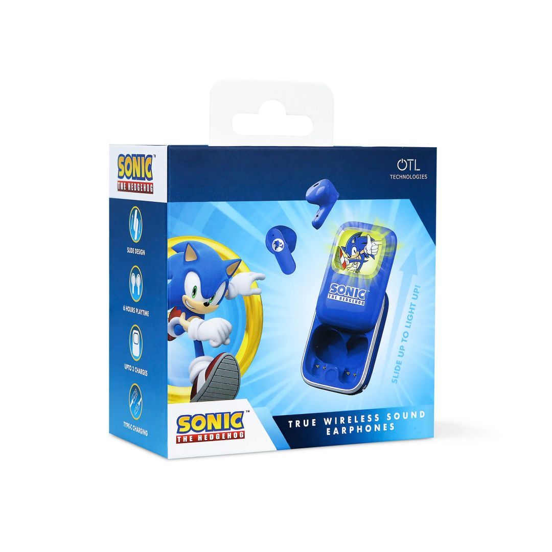 OTL Technologies Sonic the Hedgehog Slide TWS Bluetooth Headset Blue