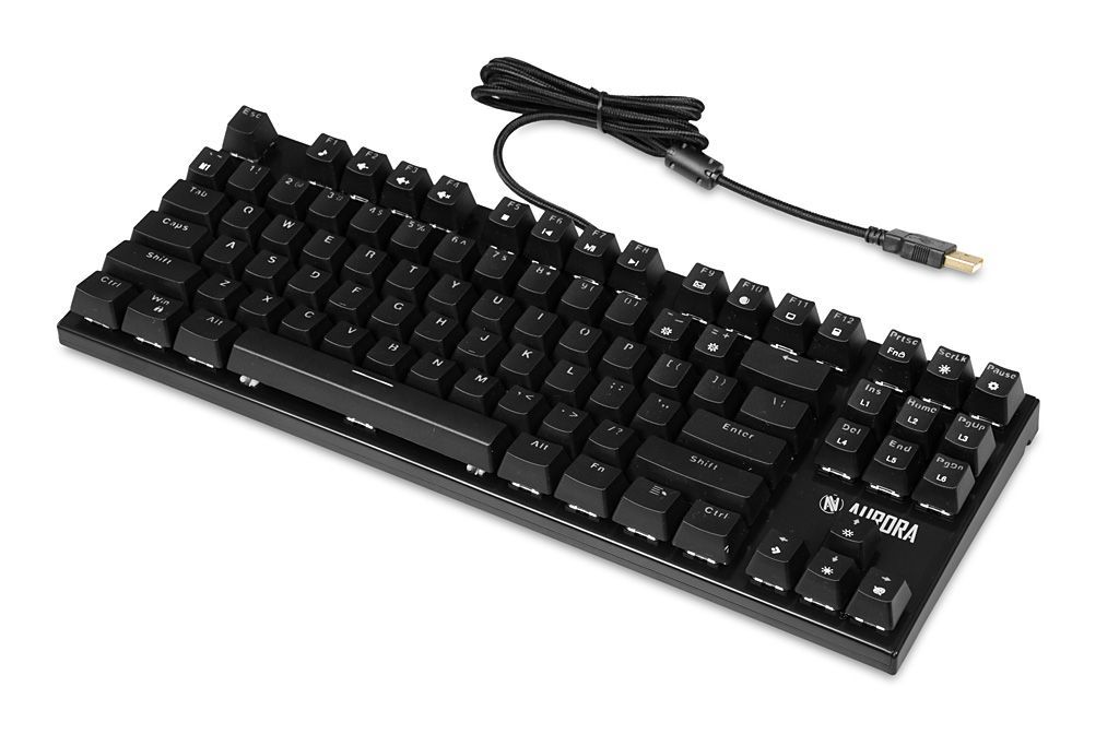 iBox Aurora K-2R Mechanical Blue Switch Gaming Keyboard Black US