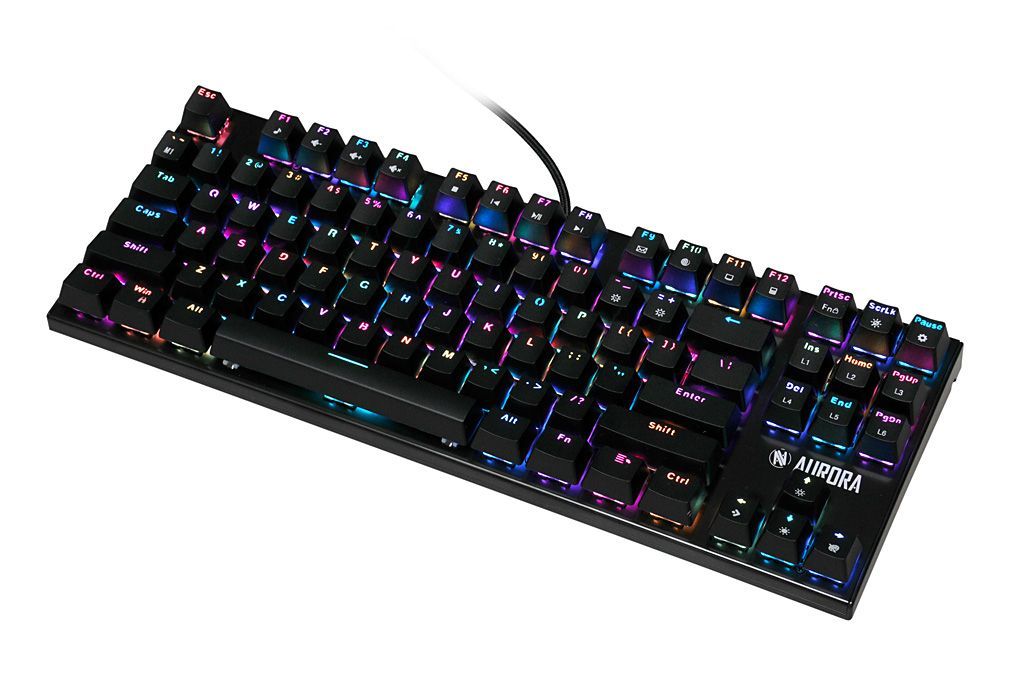 iBox Aurora K-2R Mechanical Blue Switch Gaming Keyboard Black US