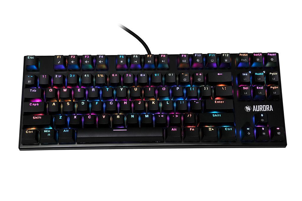 iBox Aurora K-2R Mechanical Blue Switch Gaming Keyboard Black US