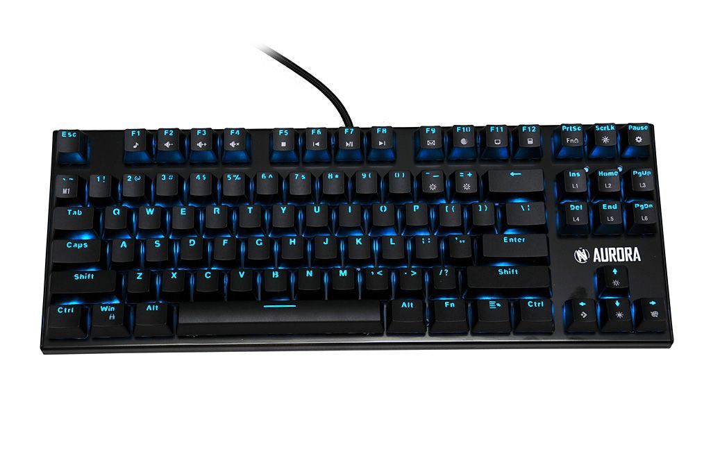 iBox Aurora K-2R Mechanical Blue Switch Gaming Keyboard Black US