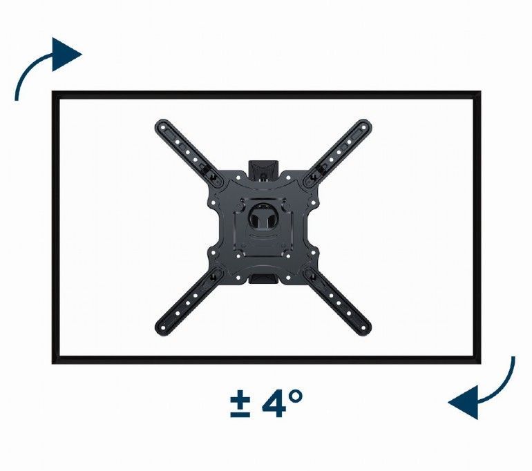 Gembird WM-55ST-01 Premium full-motion TV wall mount 32”-55” Black