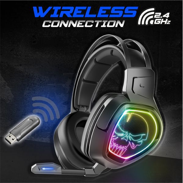 Spirit Of Gamer XPERT-XH1300 Wireless RGB Headset Black