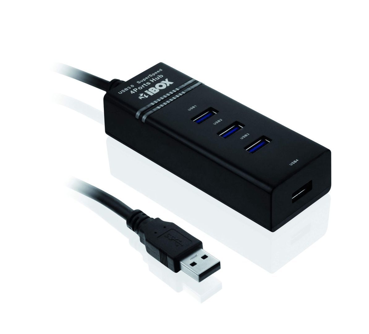 iBox IUH3FB 4-port USB3.0 HUB Black